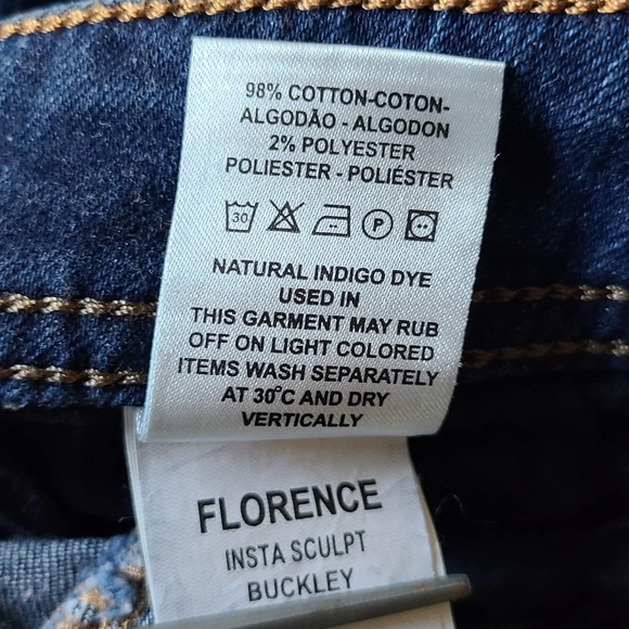 DL1961 Florence Instasculpt Buckley Distressed Skinny Jeans 2428 Women's Size 25 - Picture 15 of 16
